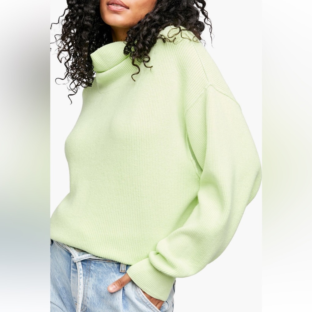 Free People RUST Softly Structured Knit Sweater - Picture 5 of 5